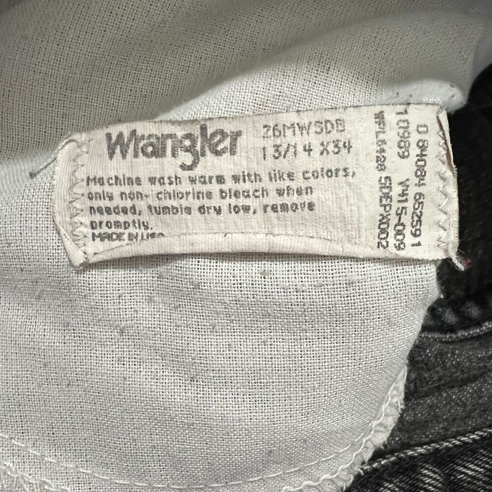 Vintage 80s Wrangler Western Jeans 26MWSDB 13/14x34 (29x32) - Picture 3 of 12